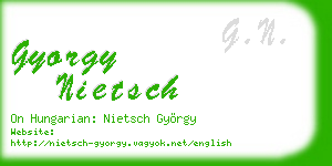 gyorgy nietsch business card